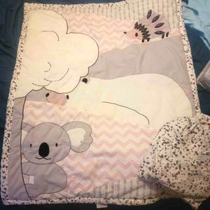 Girls crib bedding set